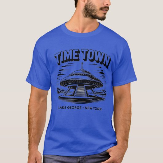 T-shirt Time Town Lake George, NY Retro 80s (Devant)