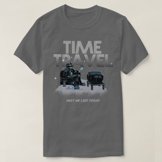 T-shirt Time Travel Space Teleportation Traveler Astronaut (Design devant)