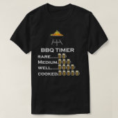 T-shirt Timer BBQ, Par Bières, Grill, Par Yoray (Design devant)