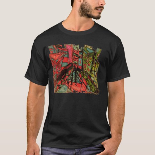 T-shirt times square cnbc encre (Devant)