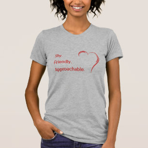 T-shirt Timides qui draguent Introvertis Amical Approchabl