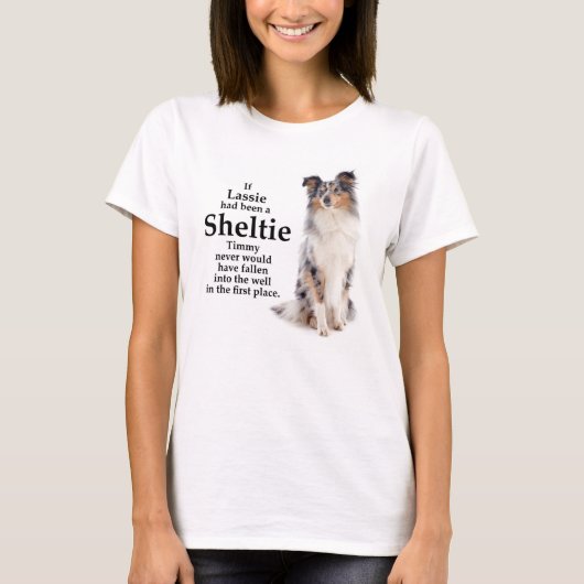 T-shirt Timmy's Blue Merle Sheltie (Devant)