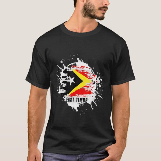 T-shirt Timor Oriental Splash (Devant)