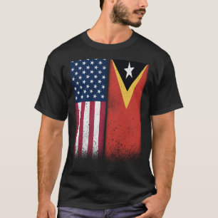 T-shirt Timor oriental Timorais drapeaux américains Fiers
