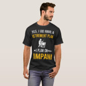 T-shirt Timpani à la retraite (Devant entier)