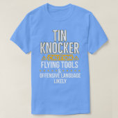 T-shirt Tin Knocker Drôle Métal Travailleur (Design devant)