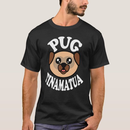 T-shirt Tinamatua Pug mignon (Devant)