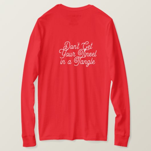 T-shirt Tinsel Tangle (Design dos)