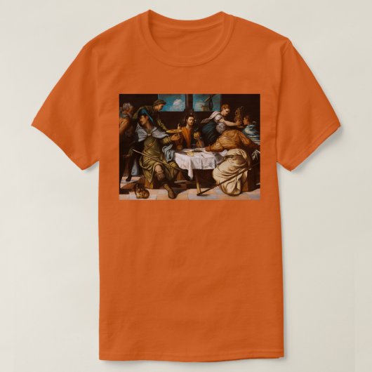 T-shirt Tintoretto Jacopo Robusti quotLa Cène à Emmaus (Design devant)