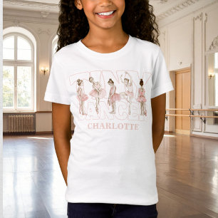 T-Shirt Tiny Dancer Ballerine Rose Anniversaire Filles