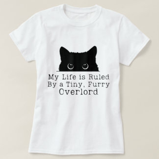 T-shirt Tiny Furry Overlord Cat Humor