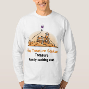 T-shirt Tiny Treasure Seekers - Family Geocaching Treasure