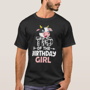 T-shirt Tio de la fille d'anniversaire Vaches Ferme Vache