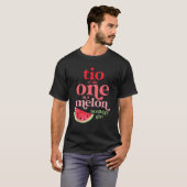 T-shirt Tio de la pastèque d'anniversaire One In A Melon G (Devant entier)