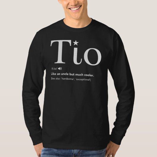 T-shirt Tio Définition Drôle Fête des pères Cadeau Pour Es (Devant)