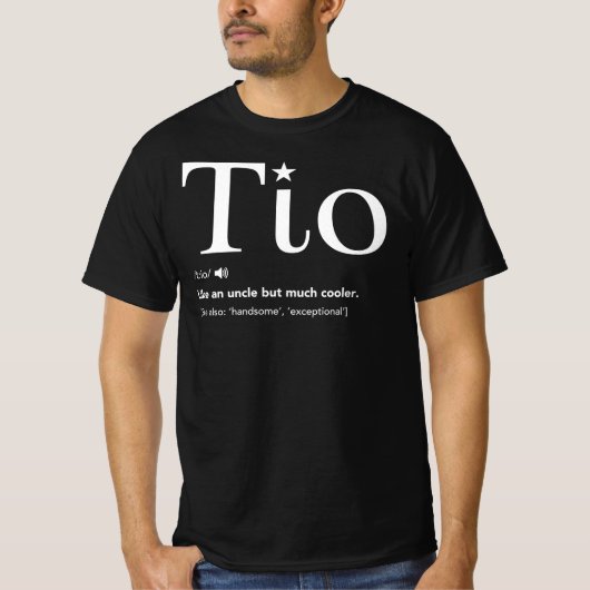 T-shirt Tio Définition Drôle Fête des pères Cadeau Pour Es (Devant)