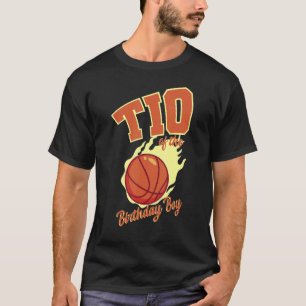 T-shirt Tio du garçon d'anniversaire Famille de basketball