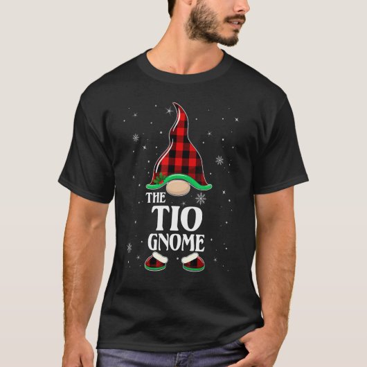 T-shirt Tio Gnome Buffalo Plaid Matching Family Group Chri (Devant)