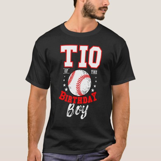 T-shirt Tio Of The Birthday Boy Baseball Thème Anniversair (Devant)