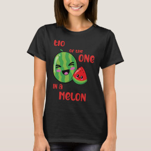 T-shirt Tio One in a Melon Birthday Watermelon Theme Boy G