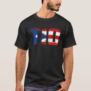 T-shirt Tio Porto Rico Flag Pride Fête des pères Puerto Ri