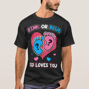 T-shirt Tio Rose Ou Bleu Vous Aime L'Annonce De Révélation