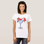 T-shirt Tipsy Père Noël (Devant entier)