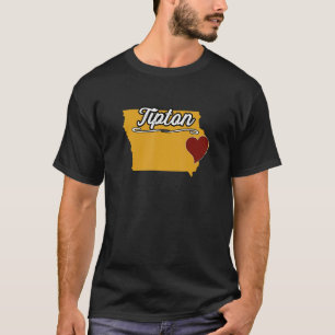 T-shirt TIPTON IOWA IA USA Sympa Souvenir Merch US City S