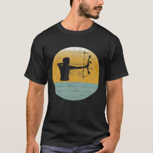 T-shirt Tir à arc rétro Style Vintage Sport Unisex