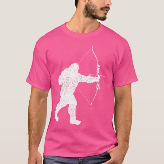 T-shirt Tir à l'arc Bowhunter Arrow Bow Bigfoot (Devant)