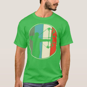 T-shirt Tir à l'arc Chasse à la boue Retro