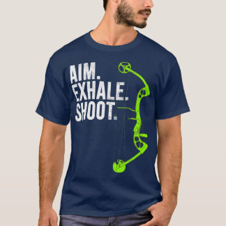 T-shirt Tir à l'arc Chasse à l'arc Objectif Exhale Shoot