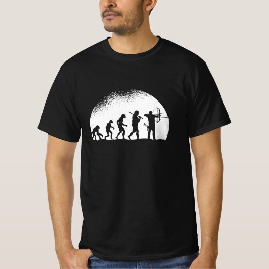 T-shirt Tir à l'arc de l'évolution (Devant)