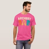 T-shirt Tir à l'arc drôle Papa Bow Cible Tir à l'arc Long  (Devant entier)