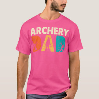 T-shirt Tir à l'arc drôle Papa Bow Cible Tir à l'arc Long 