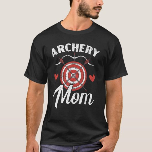 T-shirt Tir à l'arc Maman tirer Bow Arrow Bowman Mère Cibl (Devant)