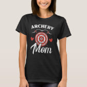 T-shirt Tir à l'arc Maman tirer Bow Arrow Bowman Mère Cibl (Devant)