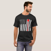 T-shirt Tir à l'arc Rouge flèche Bow Distressed drapeau am (Devant entier)