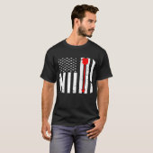 T-shirt Tir à l'arc Rouge flèche Bow Distressed drapeau am (Devant entier)