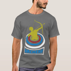 T-shirt Tir à l'arc sportif Archer Arc et Flèche  (16)