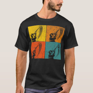 T-shirt Tir d'argile Vintage rétro