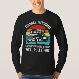T-shirt Tir de chameau humour adulte rétro