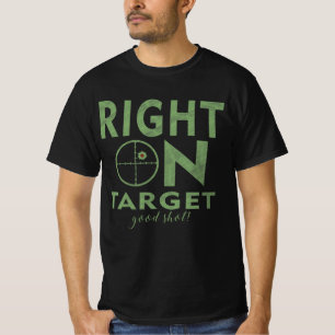 T-shirt Tir de précision sur cible avec carabine rustique