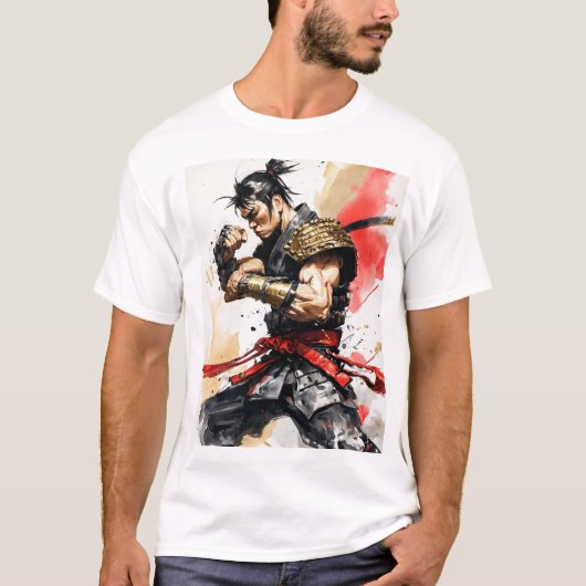T-shirt "Tir de Samurai à Diesel-Punk" (Devant)