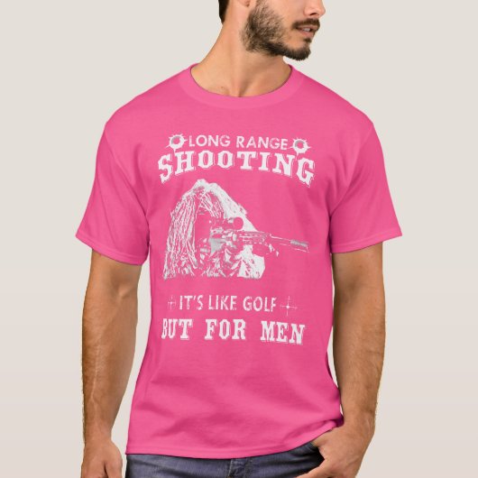 T-shirt Tir de sniper longue portée drôle (Devant)