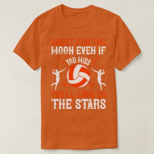 T-shirt Tir De Volley Pour La Lune (Design devant)