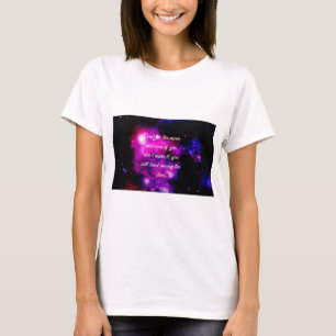 T-shirt Tir pour la lune et la terre parmi les étoiles