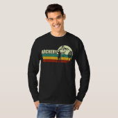 T-shirt Tir Retro Coucher De Soleil - Archer De Bow Et Arr (Devant entier)