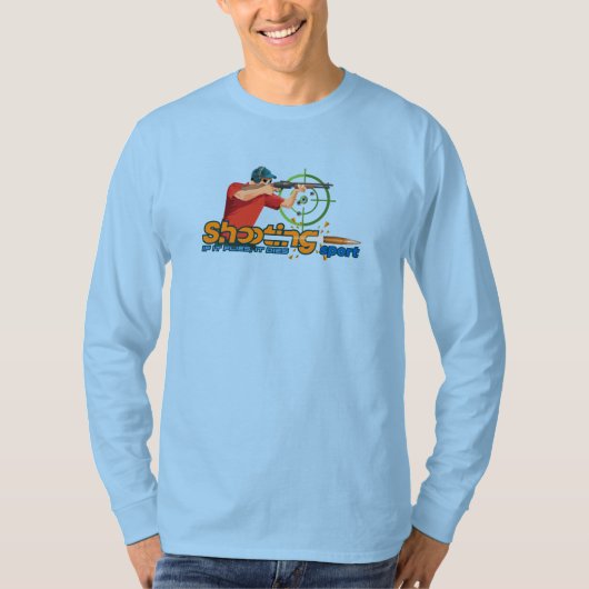 T-shirt Tir Sports | Manches longues pour hommes (Devant)