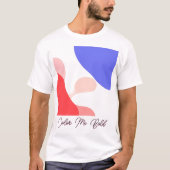 T-shirt Tirage couleur Abstrait en gras (Devant)